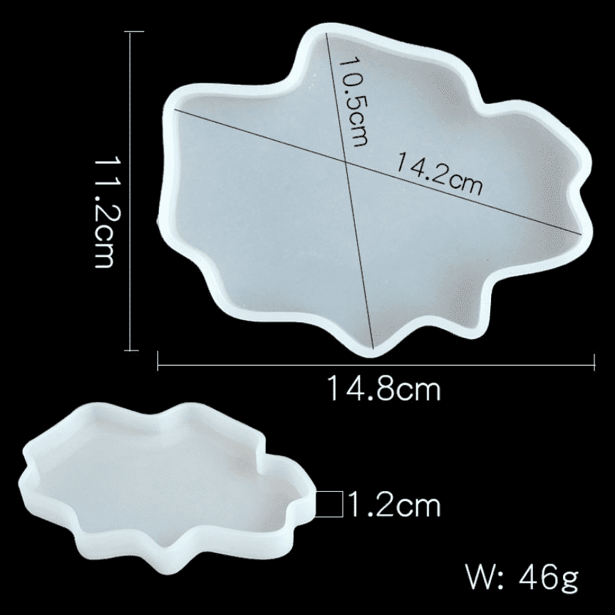 Cиликоновый молд подстаканник "Малая Жеода" 14*10 см