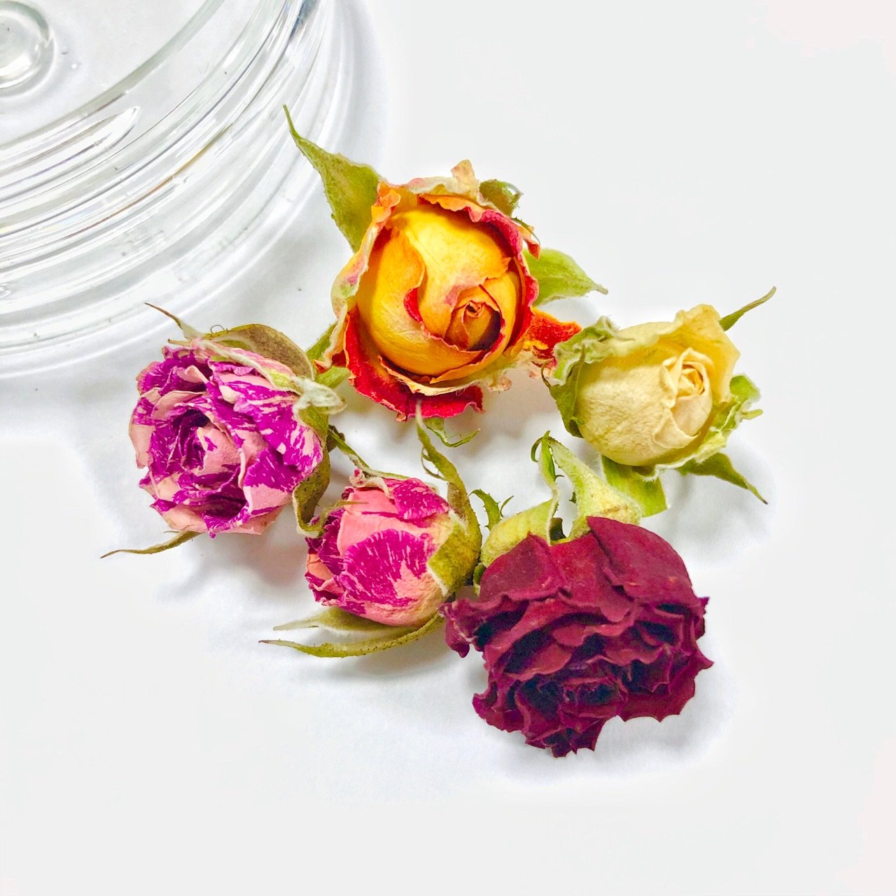 Розы, бутоны, объемная сушка, 1,5-3 см, 5 шт