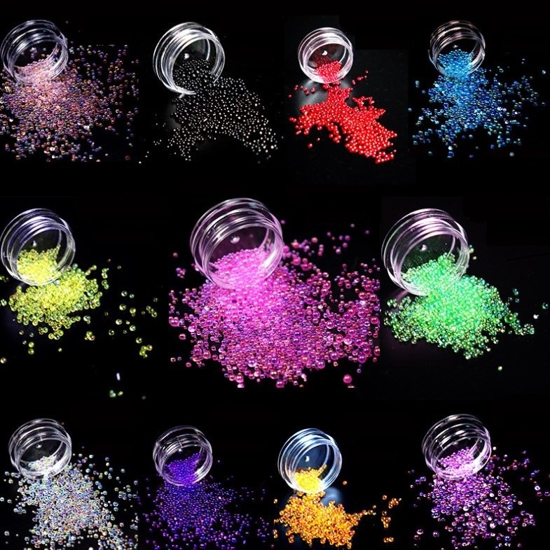 Мелкие разноцветные бусинки  (1-3 мм) 11 цветов