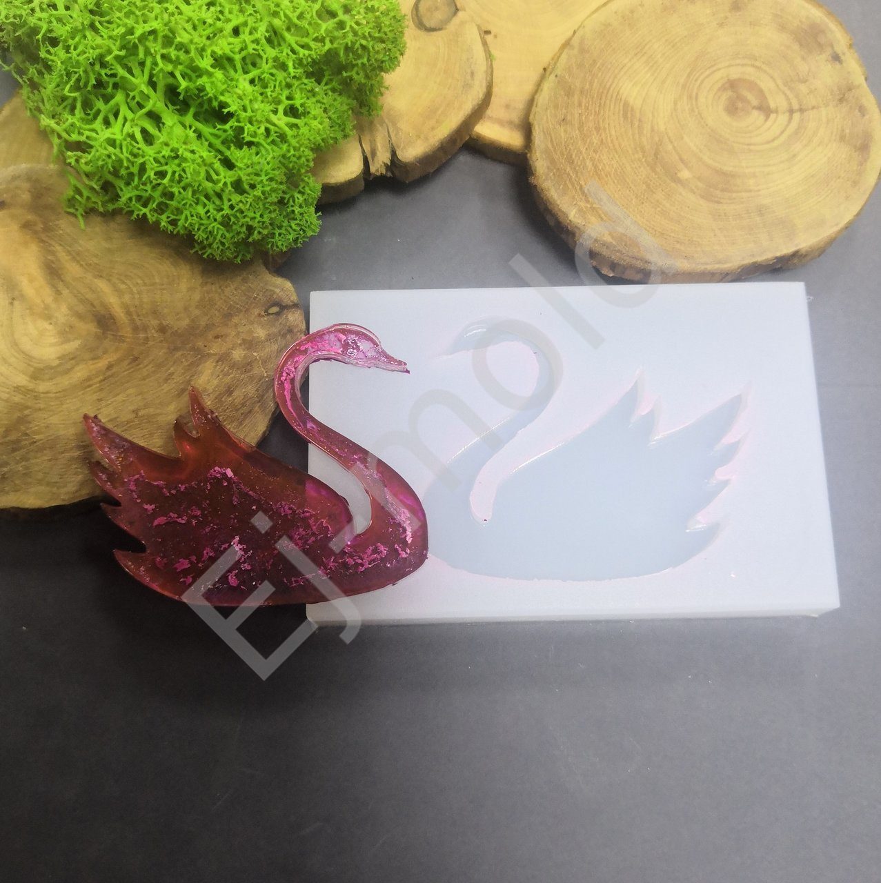 Молд для украшений "Лебедь"