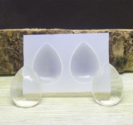 Молд для украшений "2 линзы капельки"