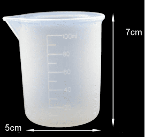  силиконовых мерных стаканов 100 мл. 3 шт:  с доставкой по .