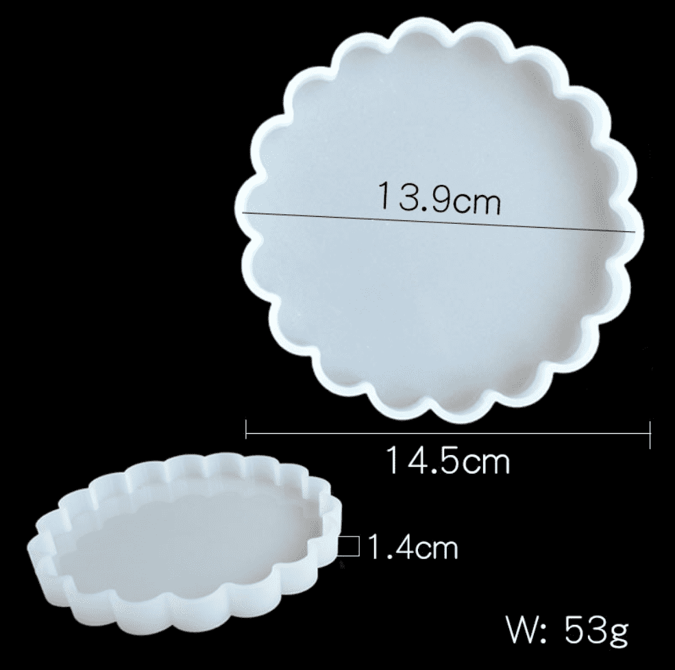 Силиконовый молд "Круг волнистый" средний 14 см Силиконовый молд "Круг волнистый" средний 14 см