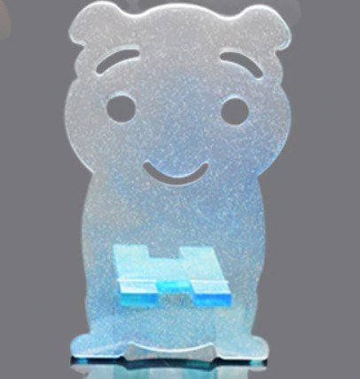 Силиконовый молд подставка телефона "Медвежонок" 16 см