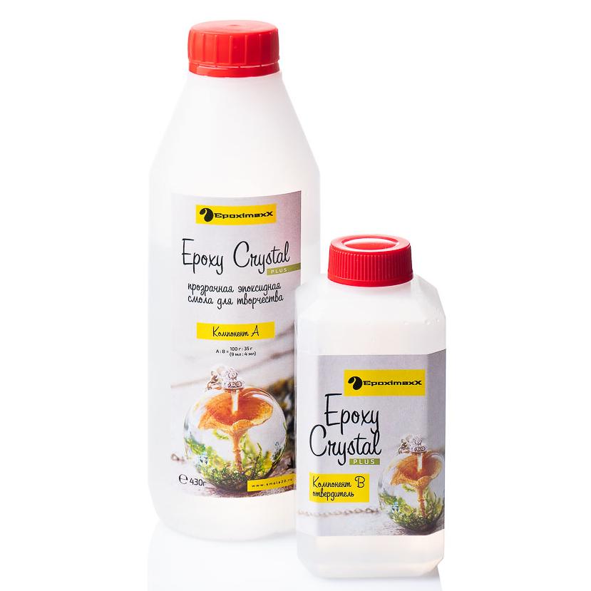 Ювелирная прозрачная эпоксидная смола Epoximaxx Epoxy Crystal PLUS, 580 г Ювелирная прозрачная эпоксидная смола Epoximaxx Epoxy Crystal PLUS, 580 г
