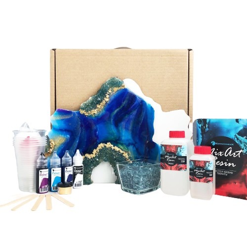 Набор для рисования смолой MixArt Resin ГЕОДА (1 артборд)