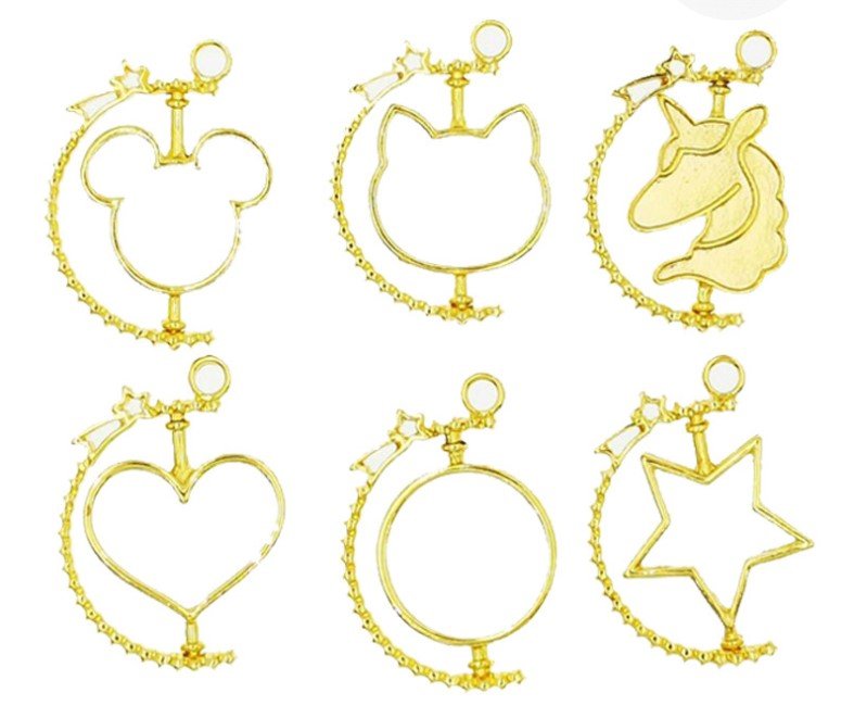 Набор фурнитуры с подвижной основой для УФ смолы 6 шт