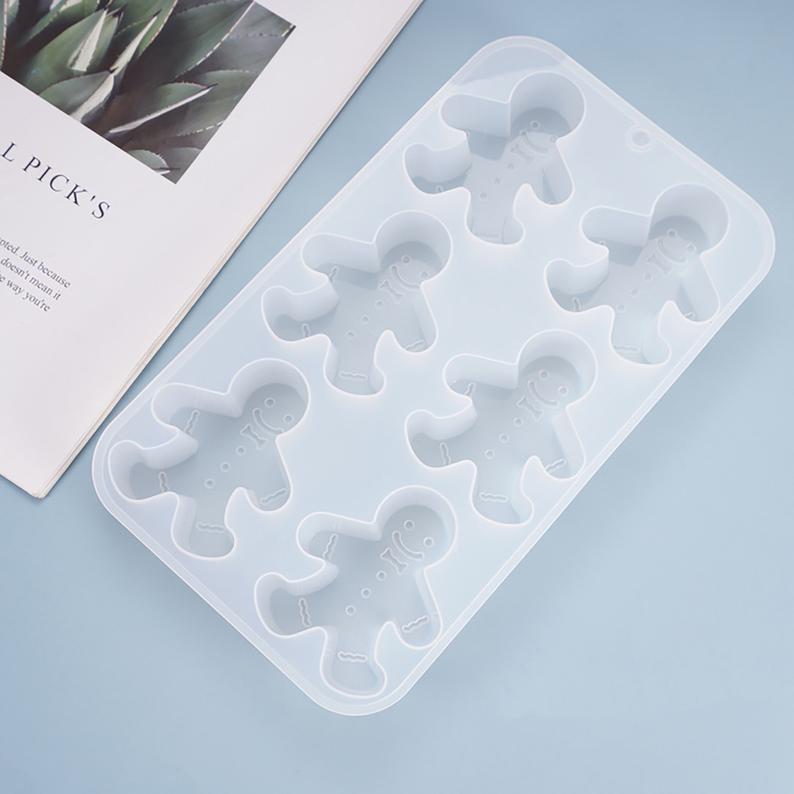 Силиконовый молд Имбирный человечек 6 см Силиконовый молд Имбирный человечек 6 см