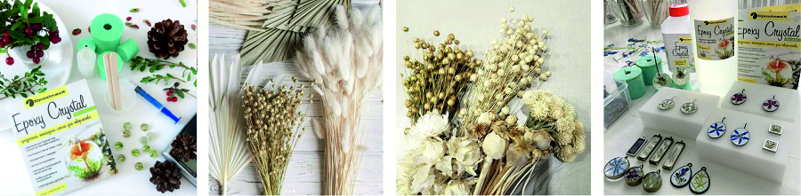 Заливка сухих растений эпоксидной и УФ-смолой