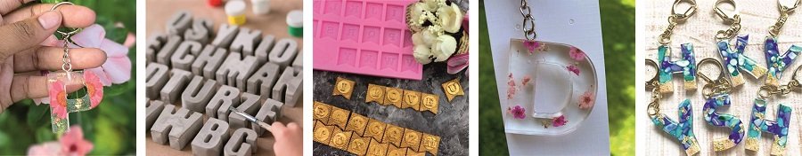 Силиконовые молды "Буквы"