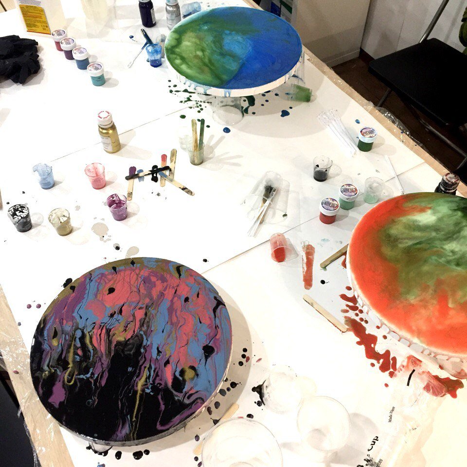 Обучение рисованию смолой