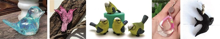 Силиконовые молды птиц