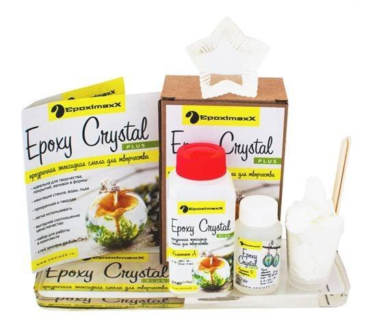 Ювелирная прозрачная смола Epoxy Crystal PLUS Ювелирная прозрачная смола Epoxy Crystal PLUS