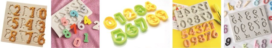 Формы-циферки из силикона