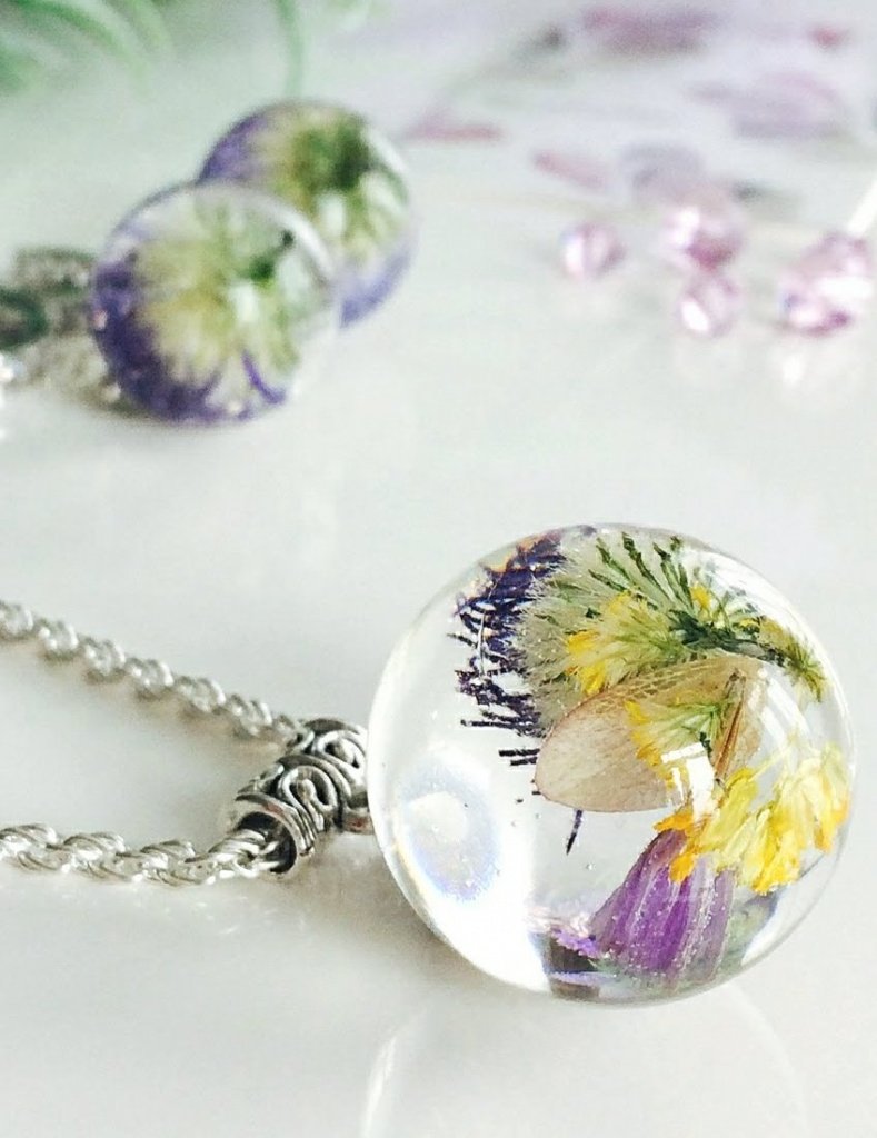 Кулон из эпоксидной оптически прозрачной смолы Кулон из эпоксидной оптически прозрачной смолы