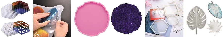 Формы из силикона подставок для стаканов, кружек и тарелок