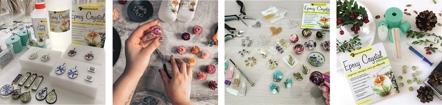 Заливка сухих соцветий смолой Заливка сухих соцветий смолой