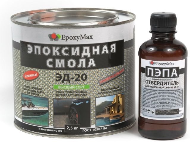 За 590 рублей можно приобрести стекловолокно и смолу для авторемонта