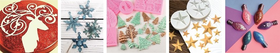 Силиконовые молды "Новый год" и "Рождество"