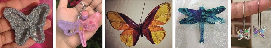 Силиконовые молды в форме насекомых Силиконовые молды в форме насекомых