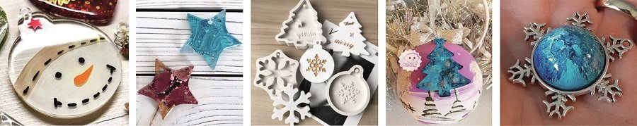 Тематические силиконовые молды на Новый год и Рождество