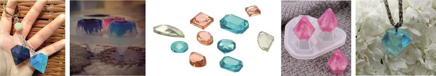 Силиконовые молды в форме камней