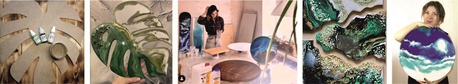 Артборды для рисования и заливки эпоксидной смолой Артборды для рисования и заливки эпоксидной смолой