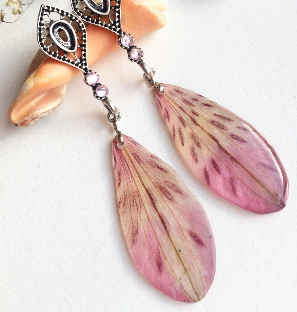 Прозрачная смола: серьги Прозрачная смола: серьги