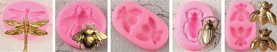 Формы-насекомые из силикона Формы-насекомые из силикона