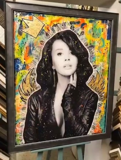 Картина покрытая смолой для рукоделия