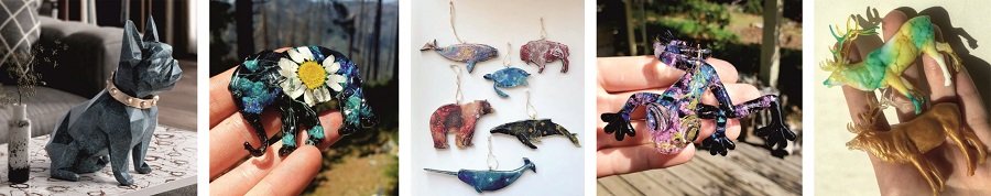 Силиконовые молды в форме животных (зверей) Силиконовые молды в форме животных (зверей)