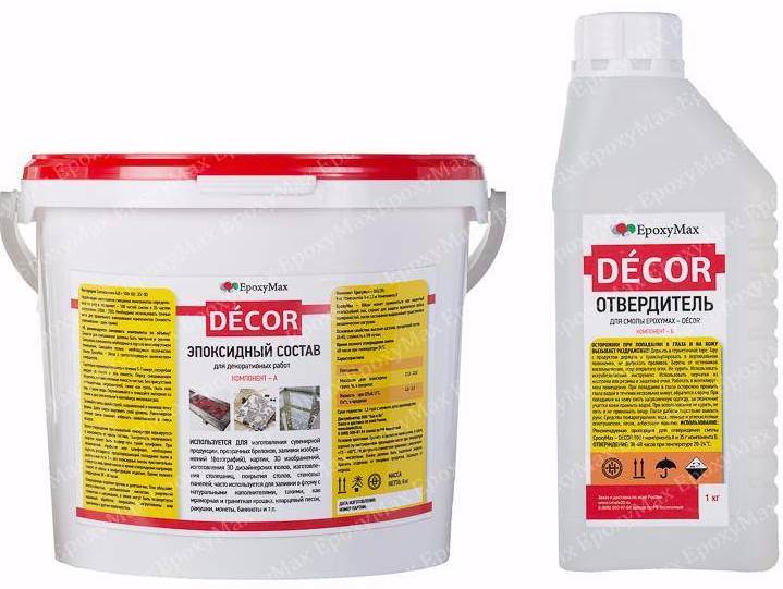 Прозрачная эпоксидная смола EpoxyMax DÉCOR, 4 кг Прозрачная эпоксидная смола EpoxyMax DÉCOR, 4 кг