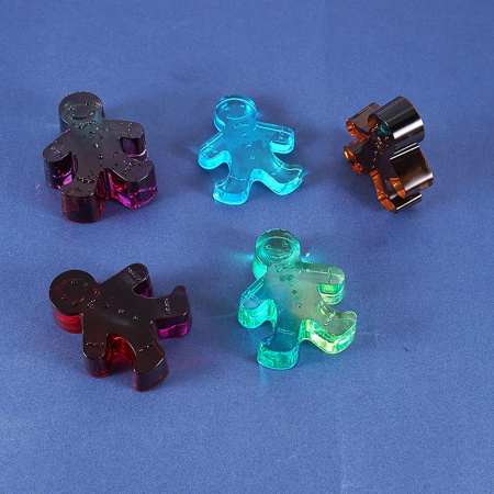 Силиконовый молд Имбирный человечек 6 см