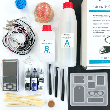 Набор эпоксидной смолы для новичка PREMIUM Simple Resin, 500 г