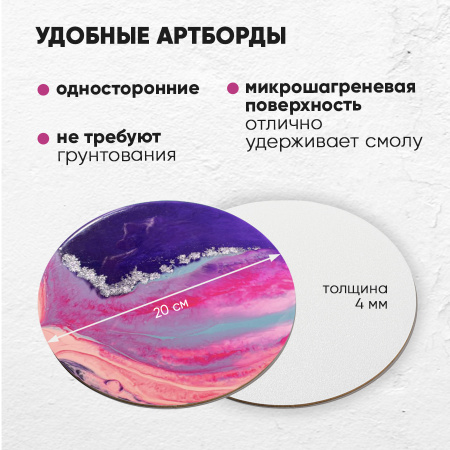 Набор для рисования смолой ПОЛЯРНАЯ НОЧЬ (20 см)