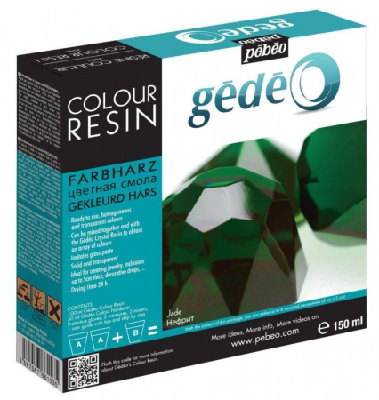 Цветная смола Pebeo Gedeo Colour Resin, нефрит, 150 мл.
