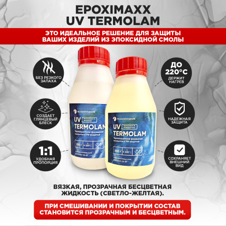UV-стойкое термозащитное финишное покрытие UV Termolam, 500 г