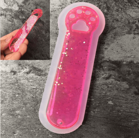 Силиконовый молд "Книжная закладка ЛАПКА" 11*3 см