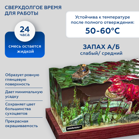 Прозрачная эпоксидная смола EpoximaxX DECOR X10, 1,35 кг