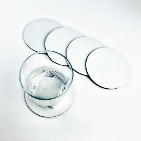 5 артбордов-подстаканников, круглые 10х10 см