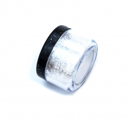 Глиттер серебристый белый, 3 мл