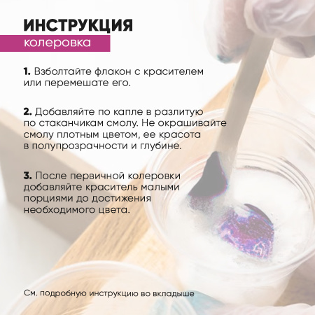 Набор для рисования смолой ПОЛЯРНАЯ НОЧЬ (20 см)