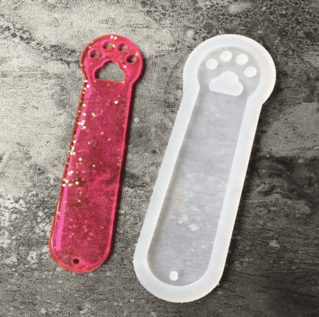 Силиконовый молд "Книжная закладка ЛАПКА" 11*3 см