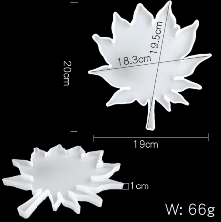 Силиконовый молд "Клён" большой 20*19 см