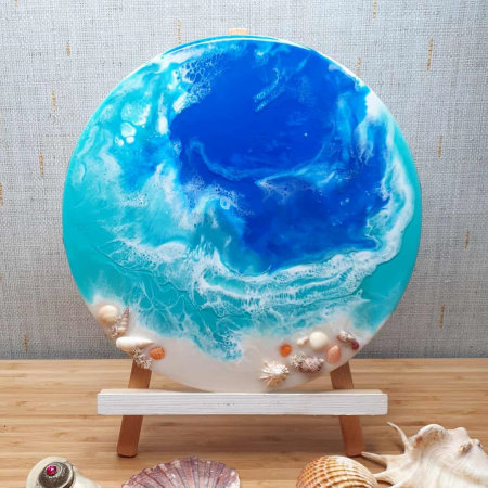 Прозрачная эпоксидная смола для рисования MixArt Resin, 750 г