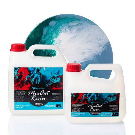 Смола для рисования EpoximaxX MixArt Resin (эпоксидная, прозрачная) с отвердителем, 15 кг