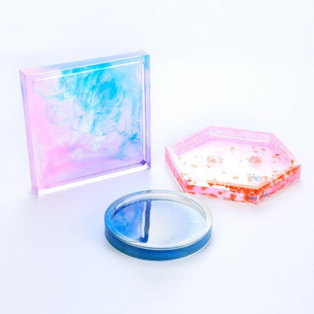 Cиликоновые молды "Подстаканники с бортиками" 3 шт