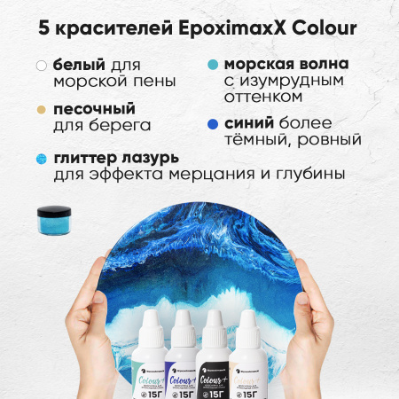Набор для рисования эпоксидной смолой Морской Берег