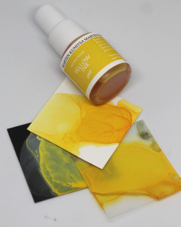 Алкогольные (спиртовые) чернила Marten Kunitsa «Yellow ink», 20 мл