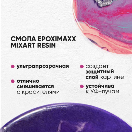 Набор для рисования смолой ПОЛЯРНАЯ НОЧЬ (20 см)
